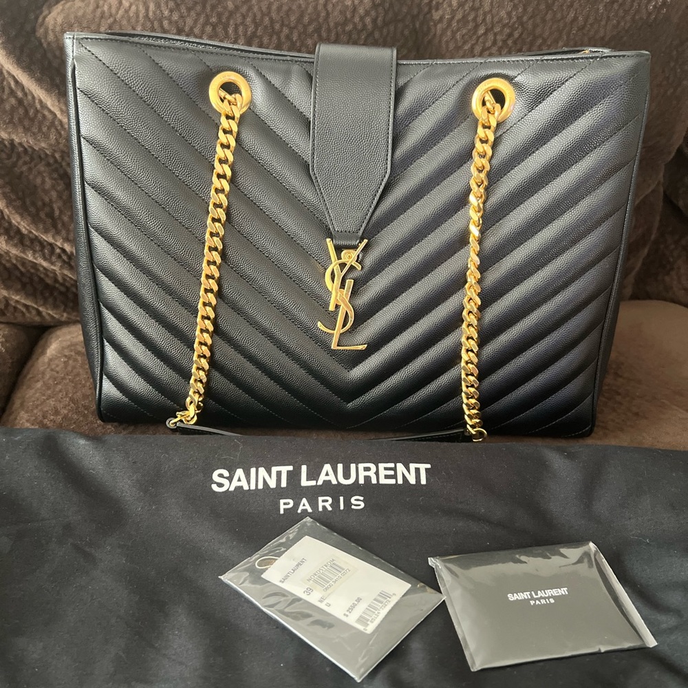 YSL bag gold chain